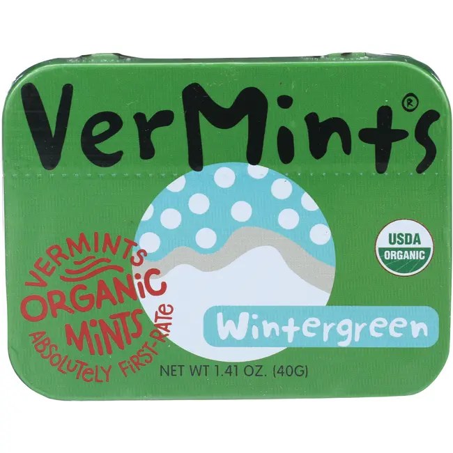 VerMints All Natural Breath Mints Wintergreen 1.41 oz Pkg Swanson