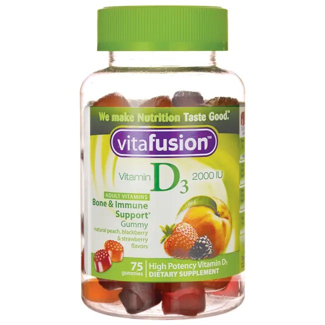 Vitafusion Vitamin D3 Adult Gummy 2,000 IU 75 Gummies Swanson Health