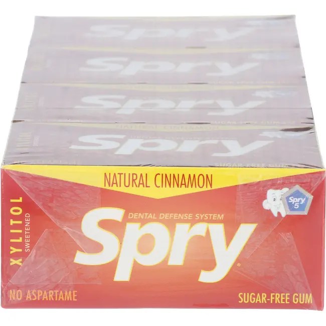 Xlear Spry Cinnamon Chewing Gum Sugar Free 20 Box Swanson Health