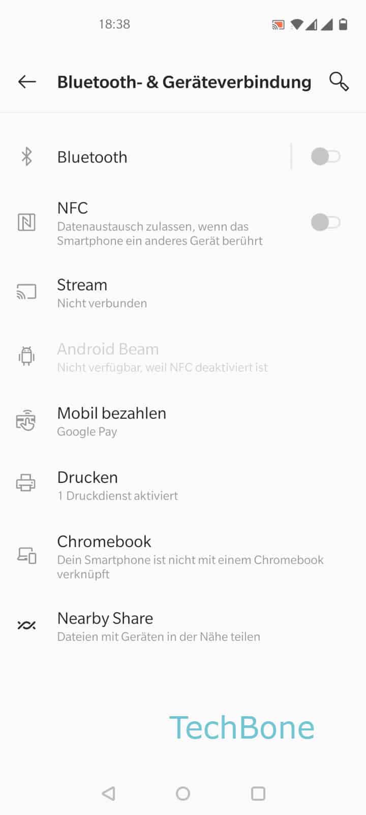 Bluetooth ein-/ausschalten - OnePlus Handbuch | TechBone