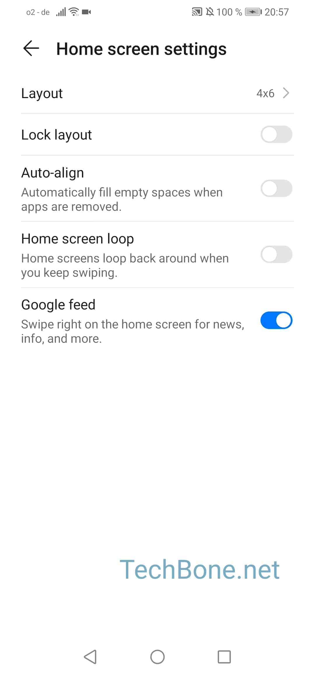 How to lock the home screen layout Huawei Manual TechBone
