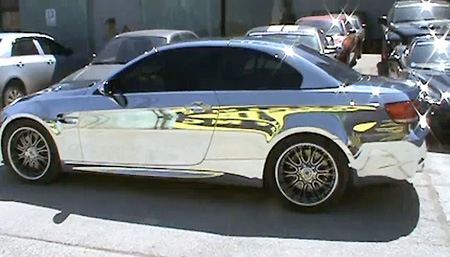 BMW M3 Gets Chrome Treatment - TechEBlog