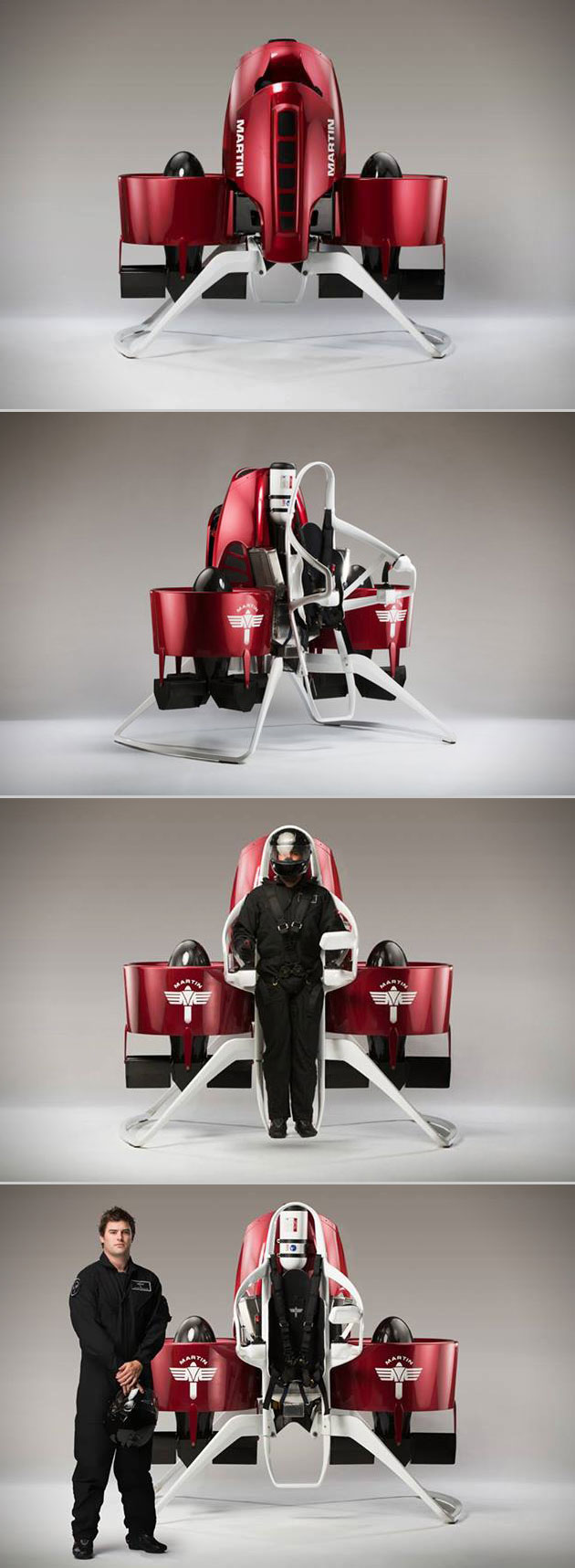 Martin Jetpack Powered by a 200Horsepower Engine, Lifts Off, Might Hit
