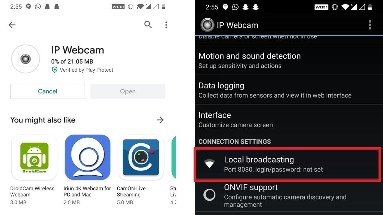 How to use your Android Phone as a webcam TechieTechTech