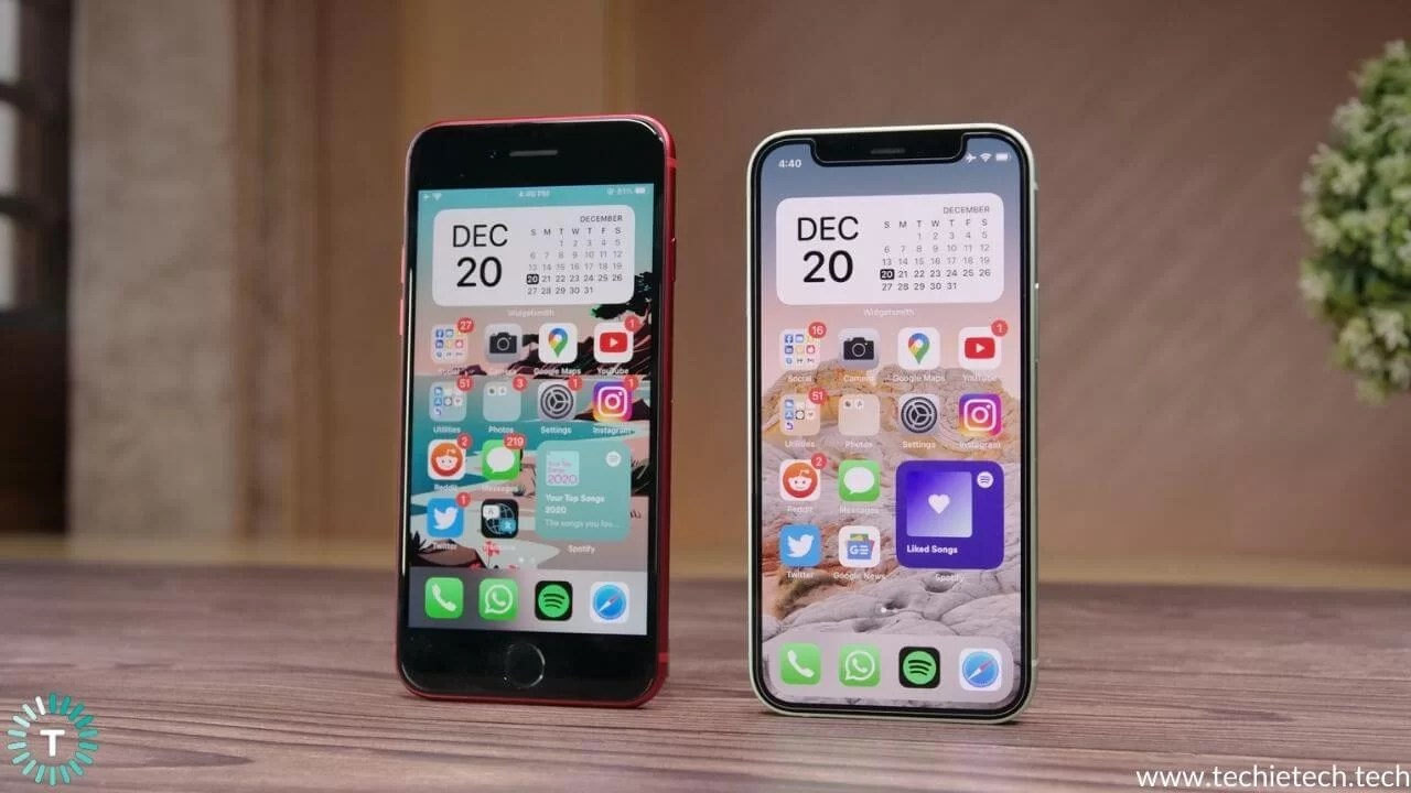 iPhone 12 Mini vs iPhone SE Compact Competition TechieTechTech