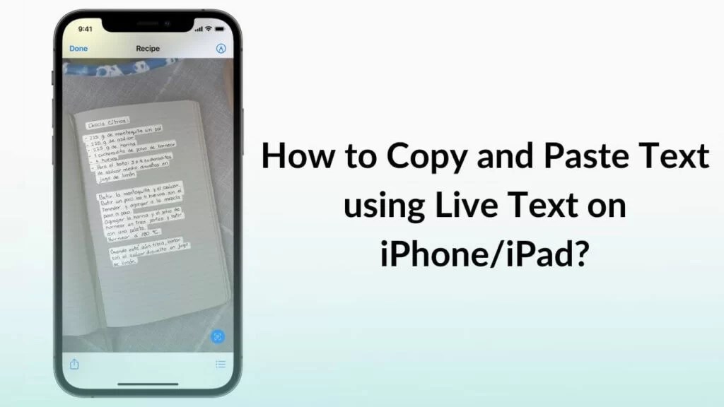How to Copy and Paste Text using Live Text on iPhone/iPad? TechieTechTech
