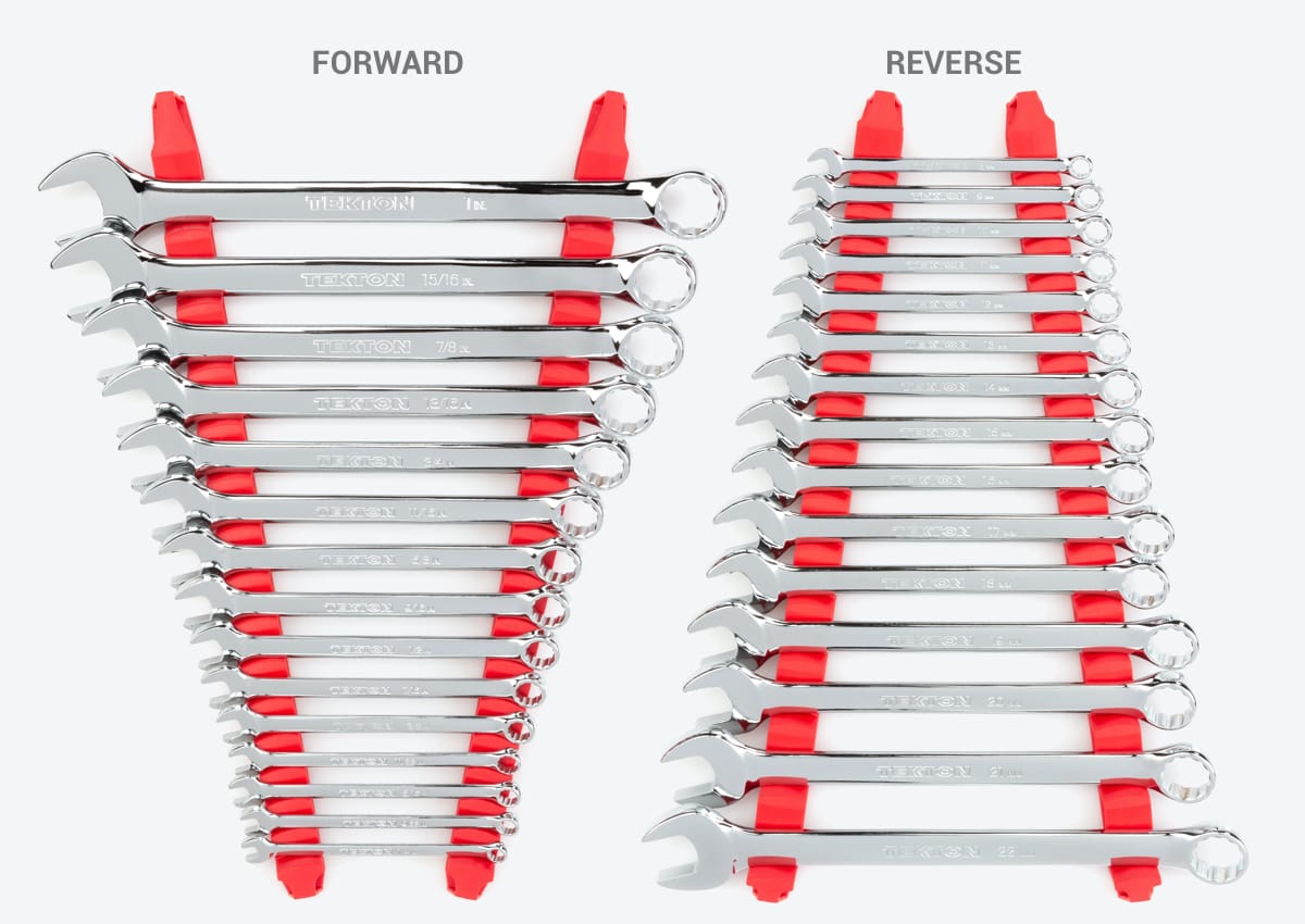 30Tool Combination Wrench Organizer Rails TEKTON