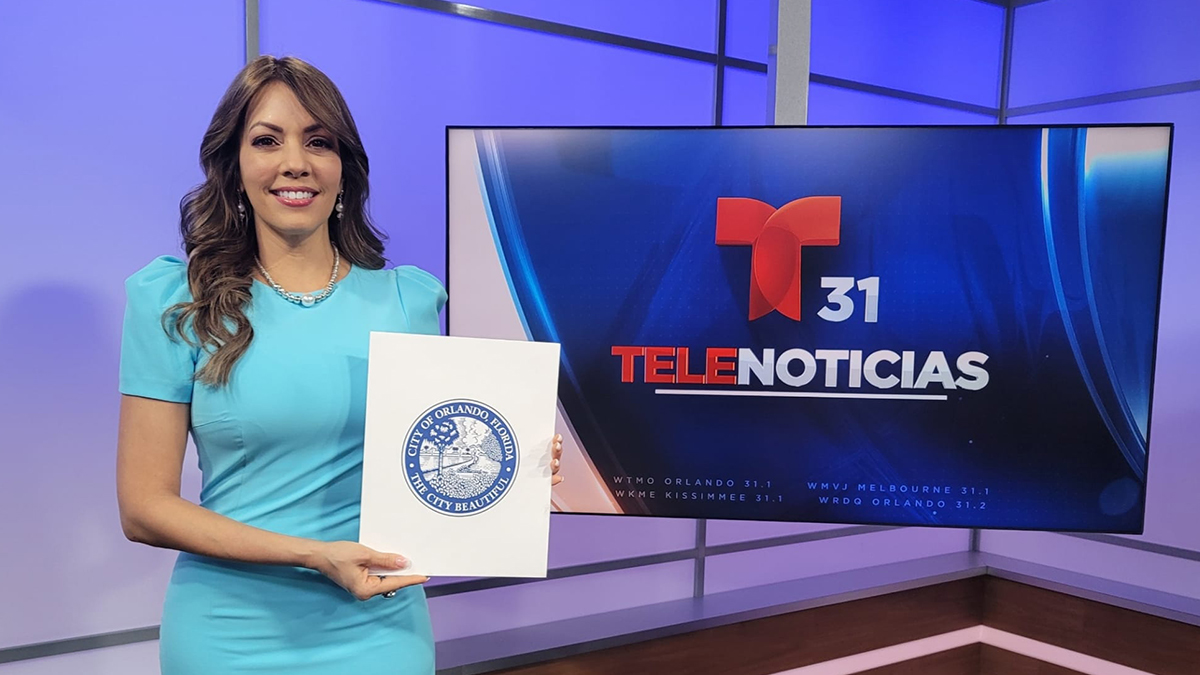 Alcalde de Orlando reconocimiento a Olga Aymat Telemundo