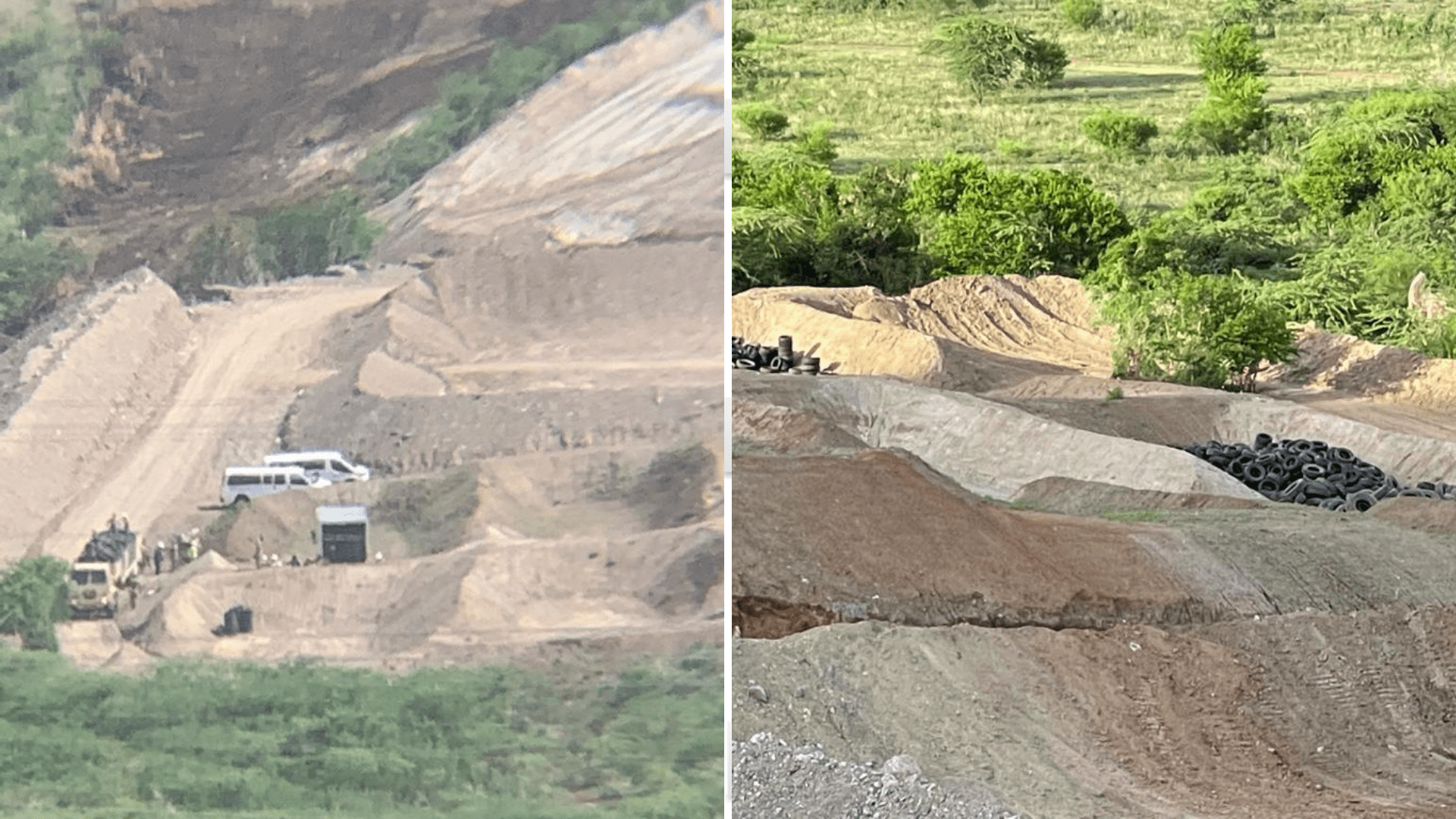 Denuncian que Guardia Nacional entierra gomas en terrenos de Salinas