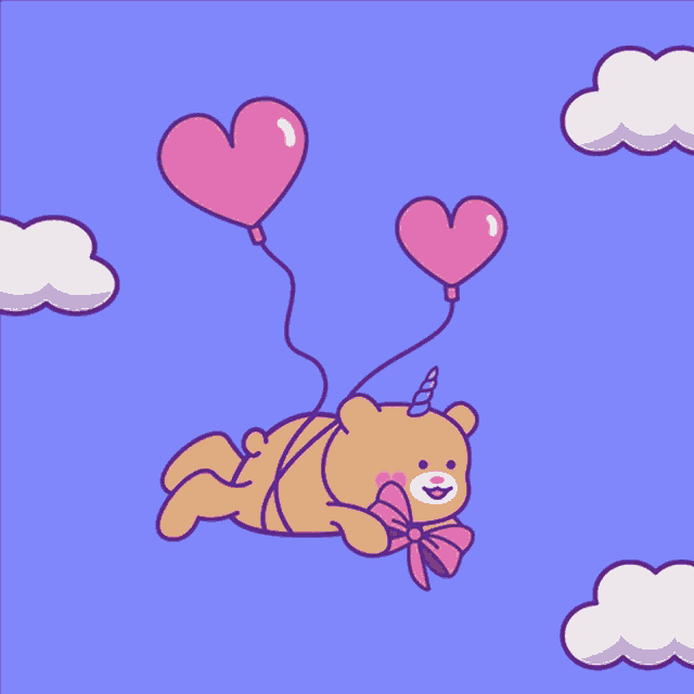 Bear Balloons GIF Bear Balloons Celebrate Discover & Share GIFs