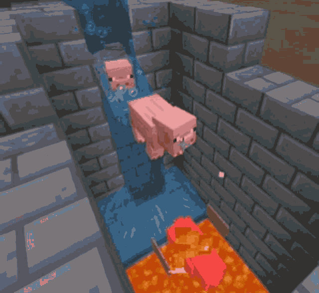 Minecraft Memes Pig GIF Minecraft Memes Pig Pigs odkrywaj i