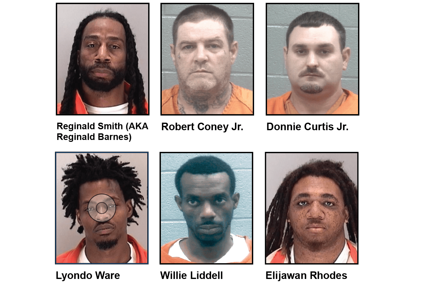 Six Augustaarea defendants indicted on federal firearms, drug charges(03)