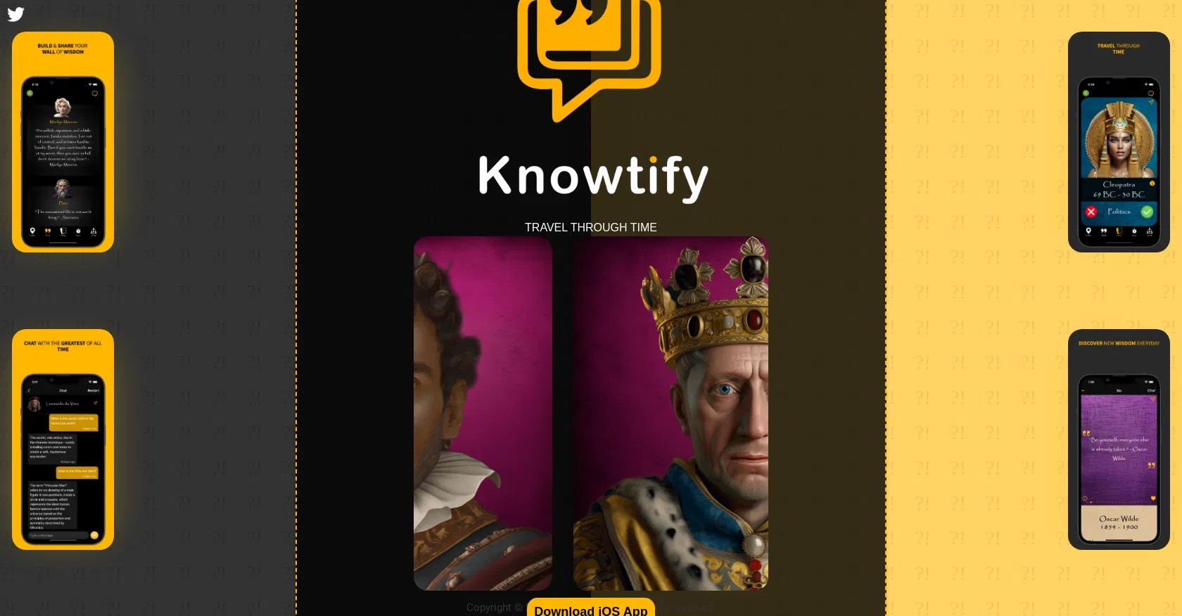 Knowtify Chat Best Conversations with historical figures AI Tool