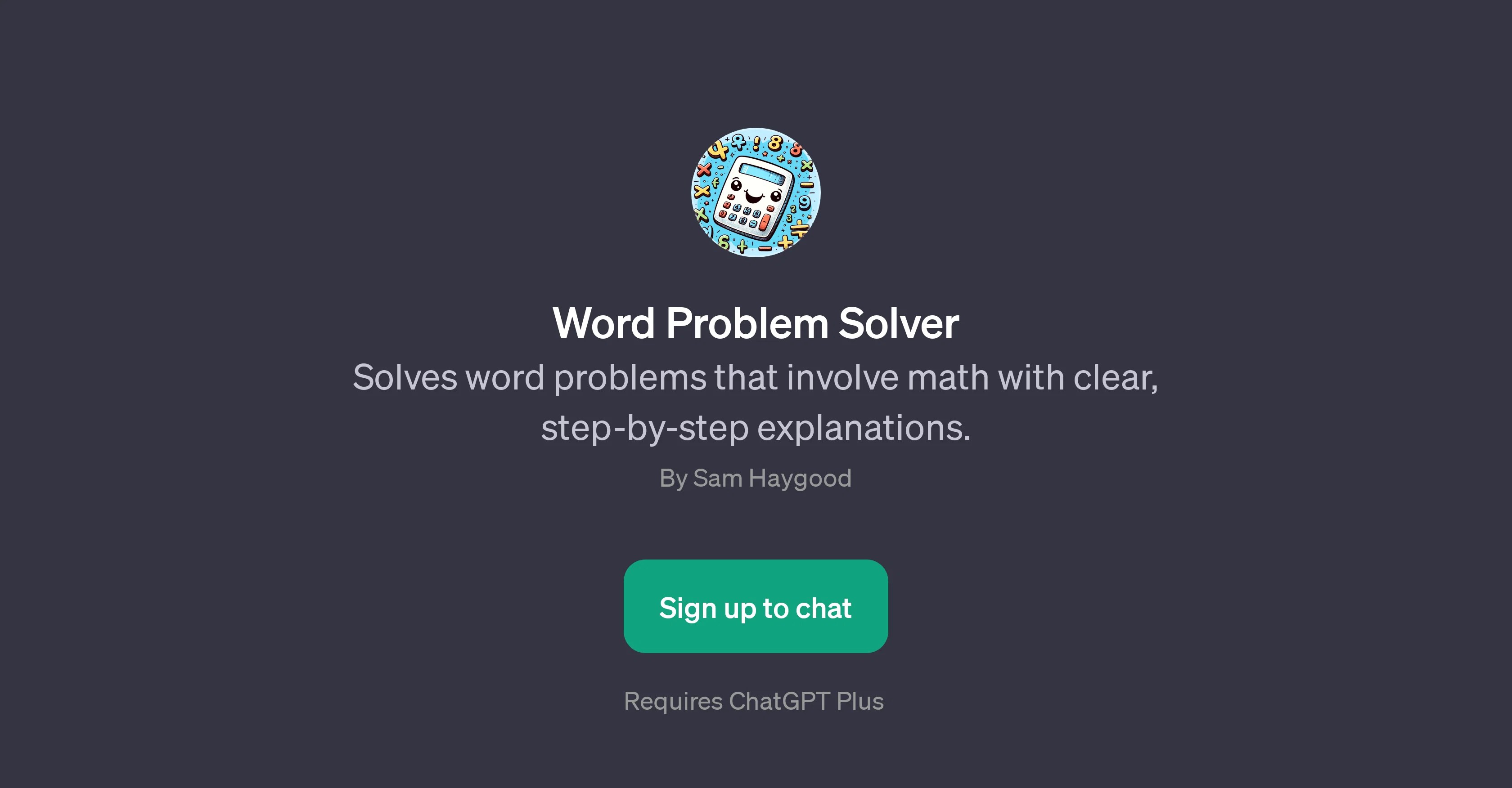 Word Problem Solver And 32 Other AI Alternatives For Math problem solving