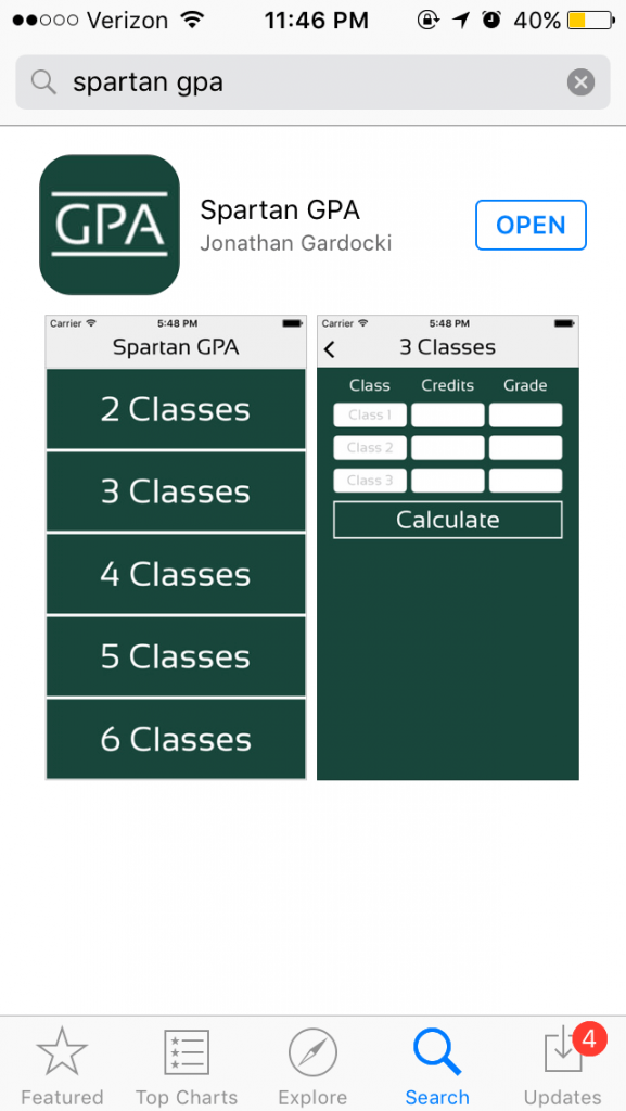 Michigan State grad invents GPA calculator app