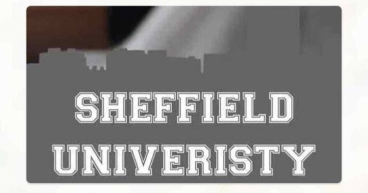 The University of Sheffield snapchat filter has a typo