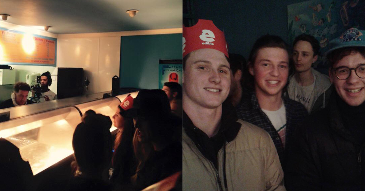 Eats Everything played a DJ set in a Bristol chip shop