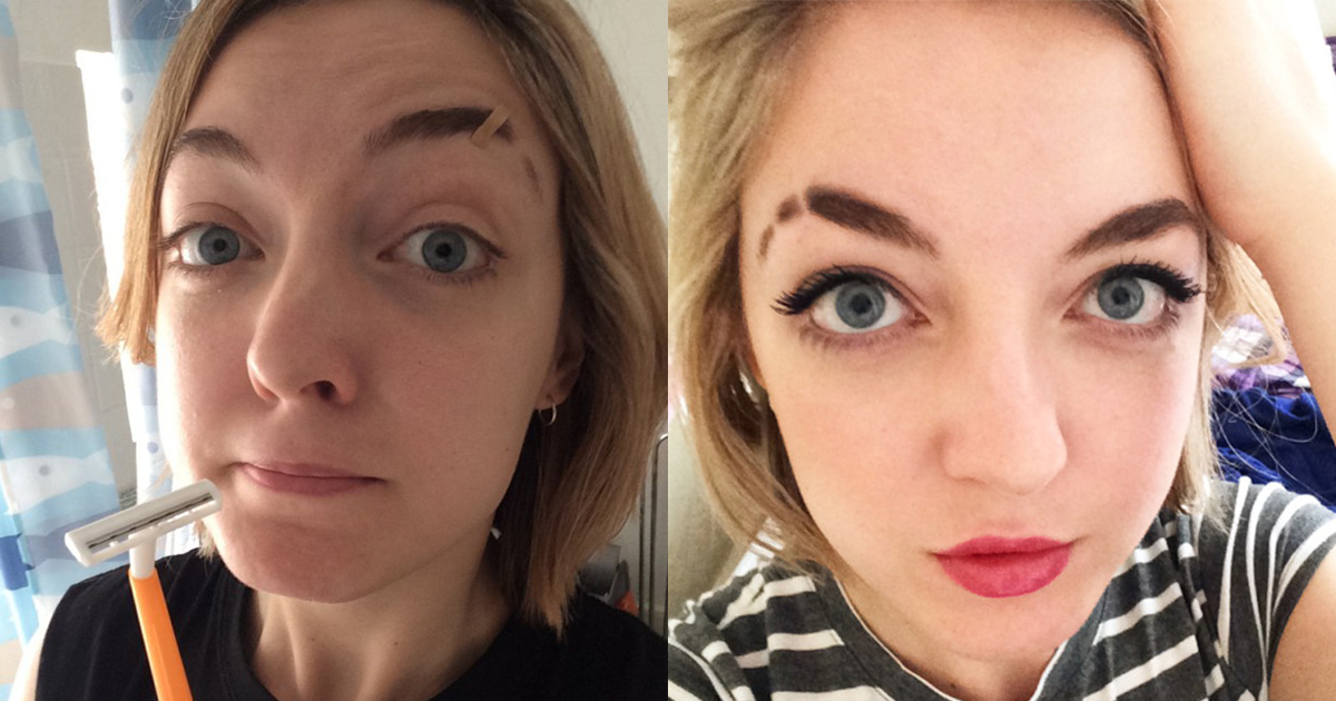 Eyebrow slits are back