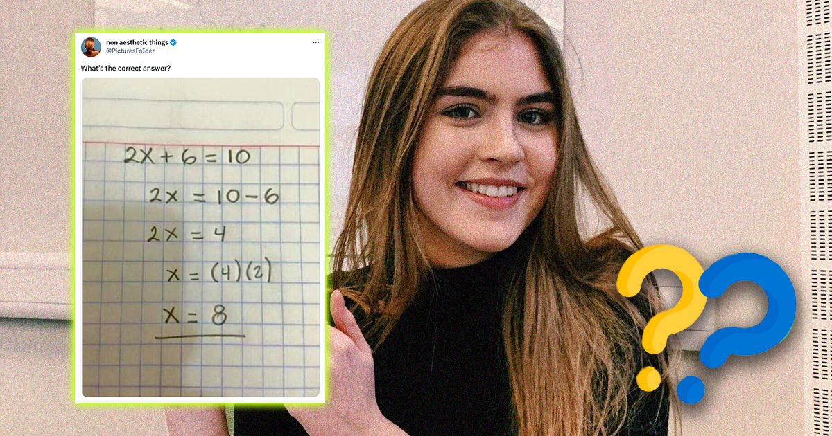 What is 2x+6=10? The maths equation scrambling heads on Twitter