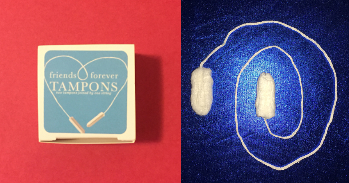 'Friends Forever' joined tampons let you share your period with a