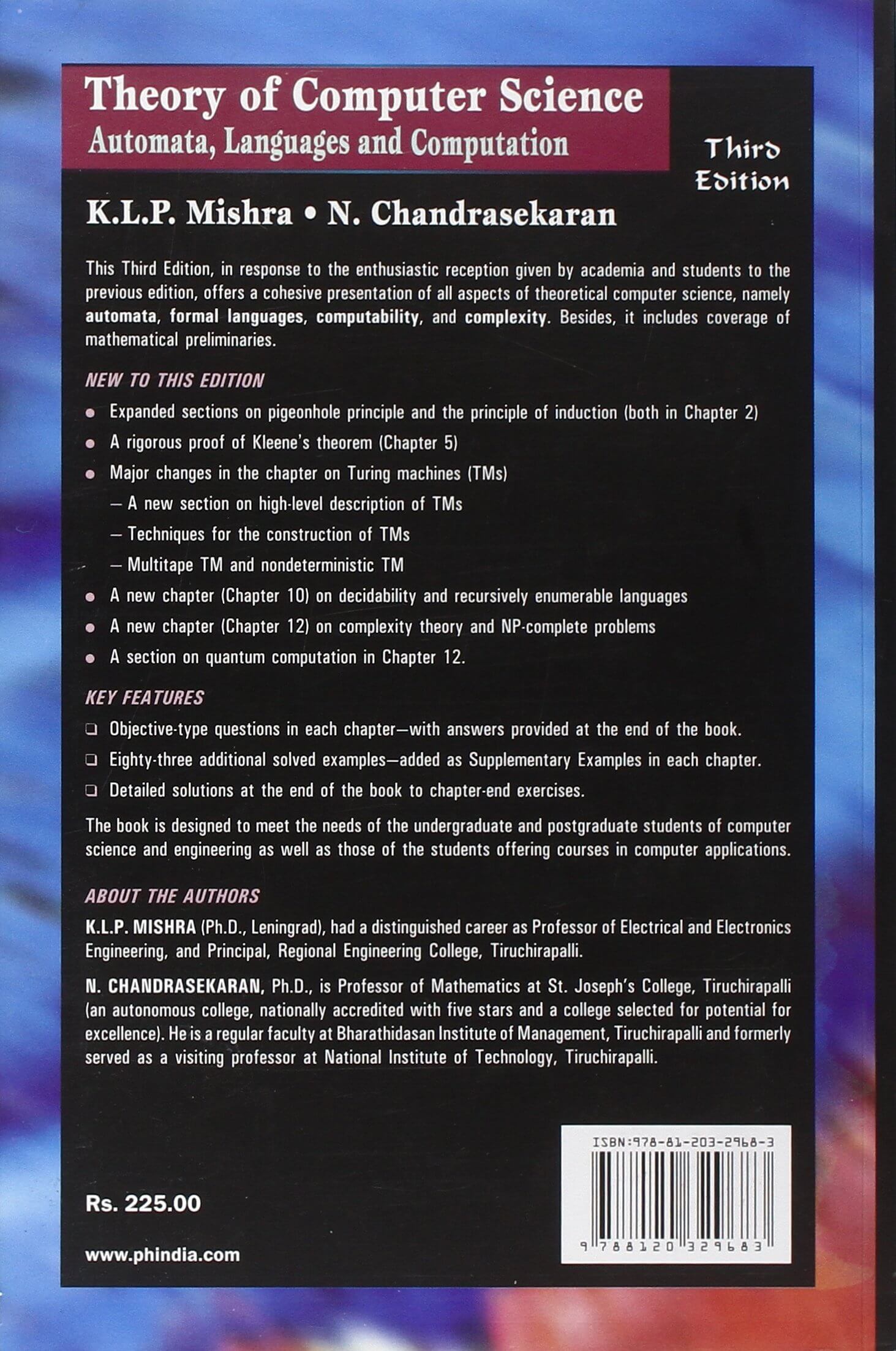 Theory of Computer Science by KLP Mishra – Engineering EBooks