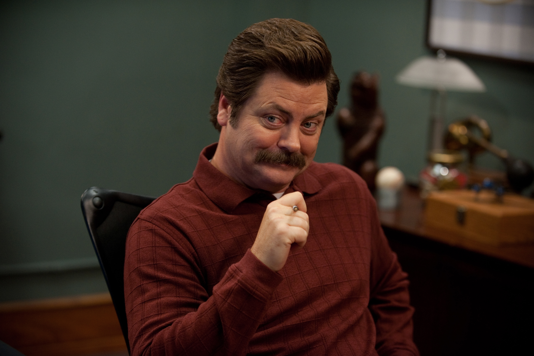 Nick Offerman of Parks and Recreation aims to create a "polite cult" in