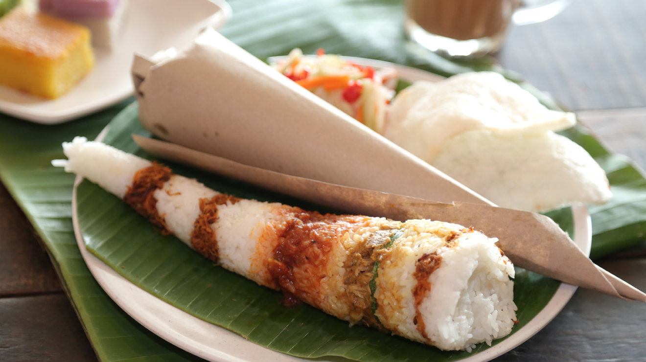 The dish Nasi tumpang