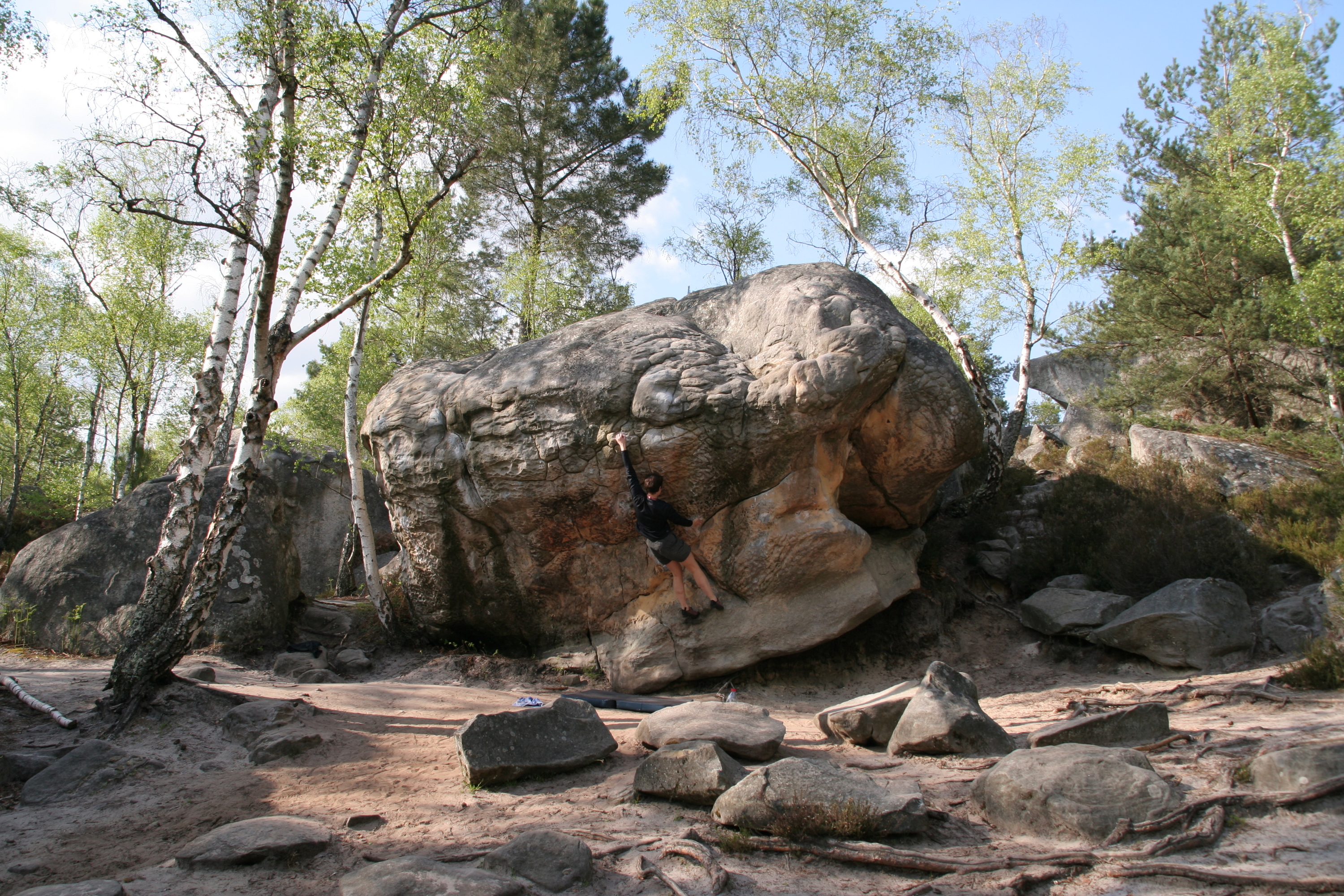 Bouldering at Fontainebleau