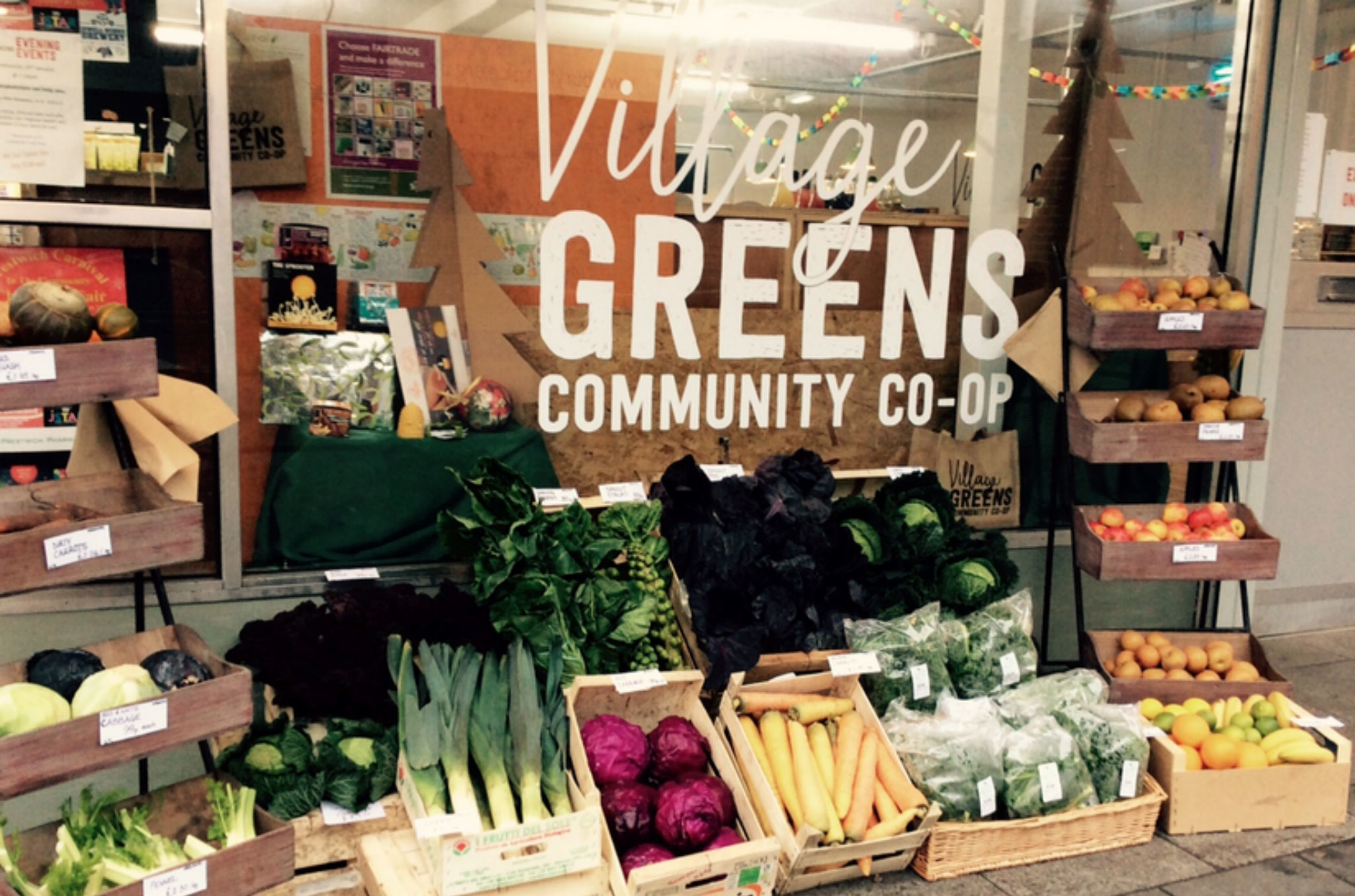 Village Greens Community Coop Shopping in Manchester
