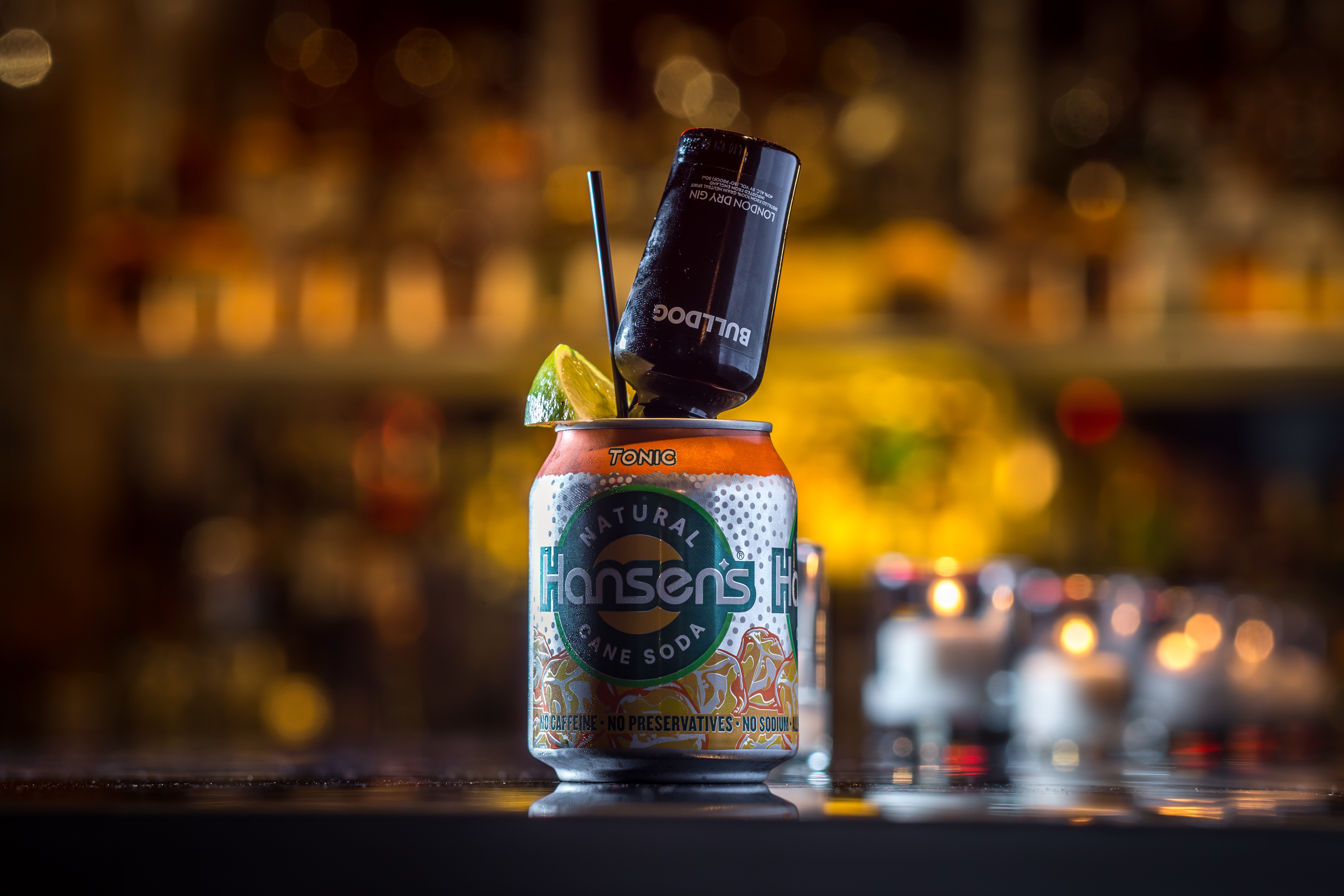 Dump a mini rum bottle into your Sprite at Genuine Liquorette