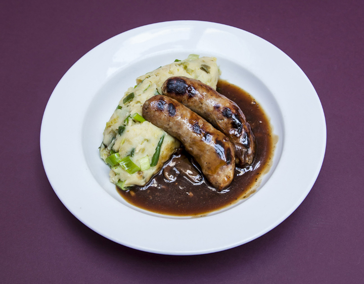 Smashing stuff it's your favourite bangers and mash in London