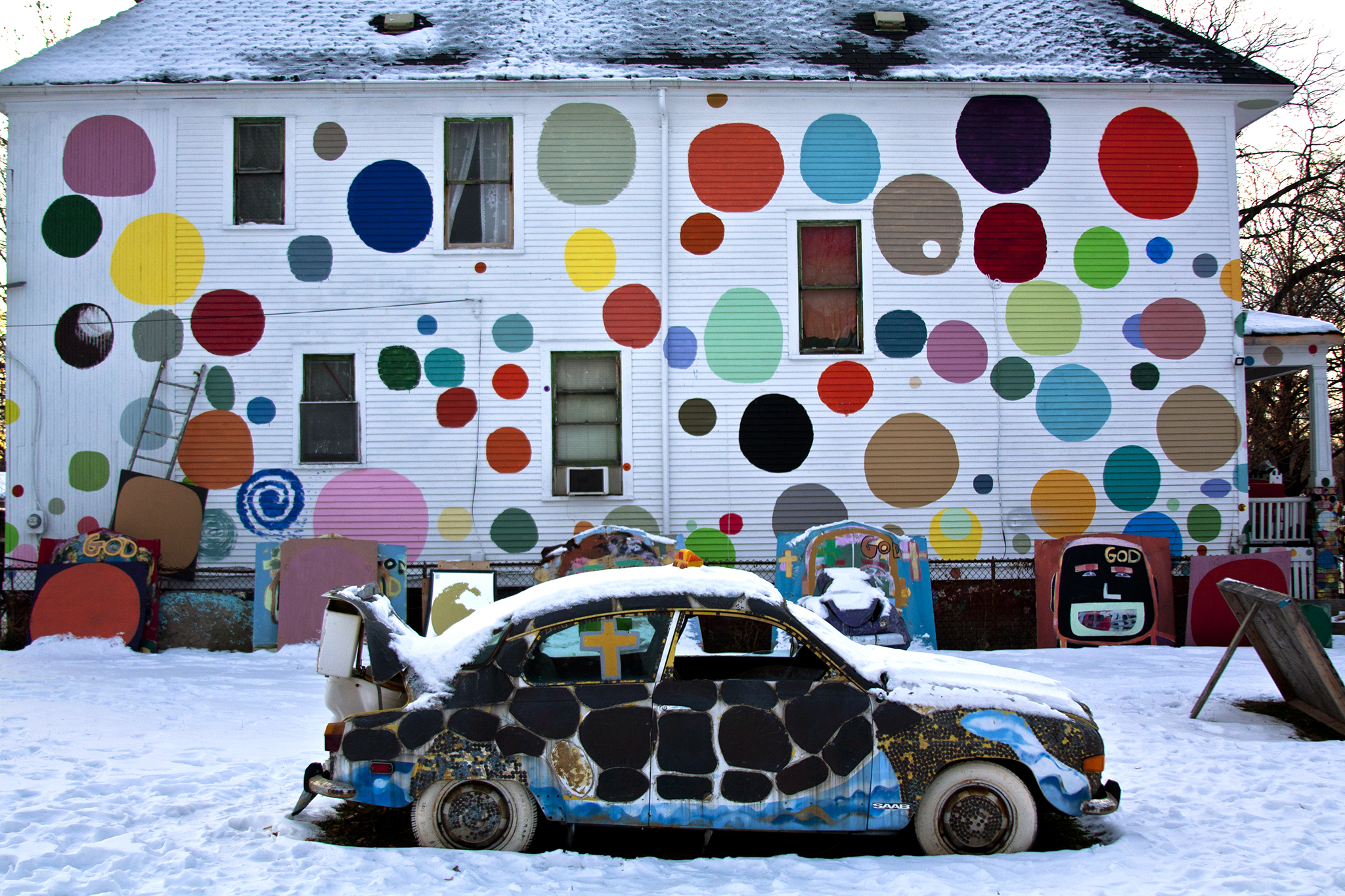 The Heidelberg Project Art in McDougallHunt, Detroit