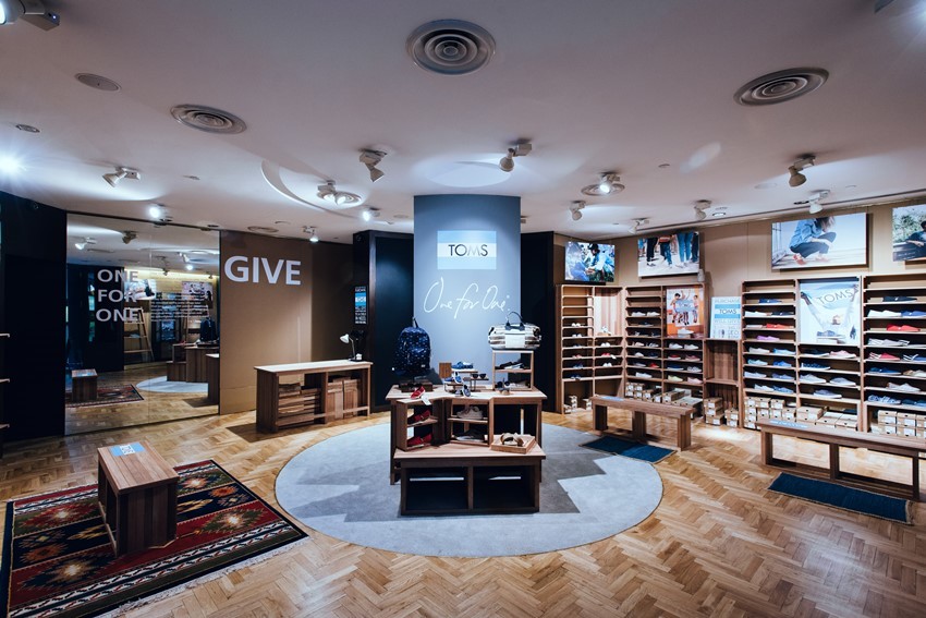 TOMS Shopping in City Hall, Singapore