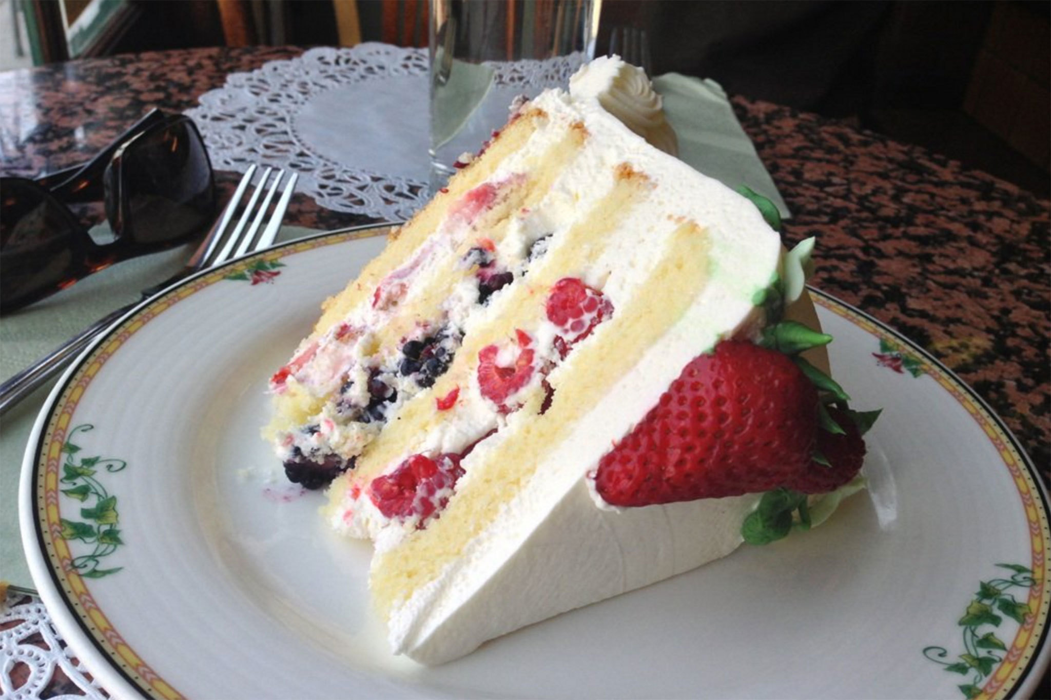 Milk And Berry Cake Portos Urban Food Deserts