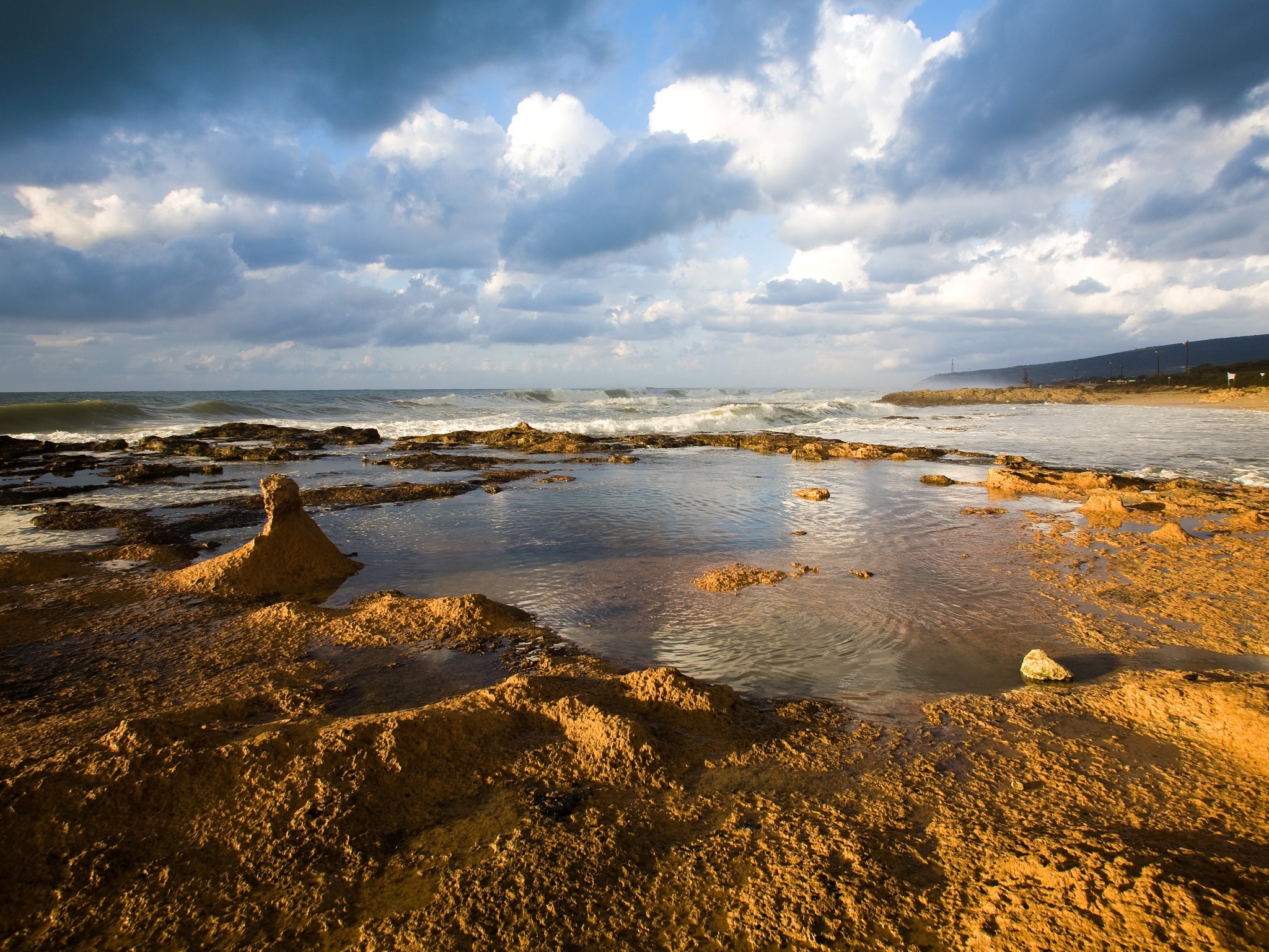 Achziv Beach Attractions in Galilee, Israel