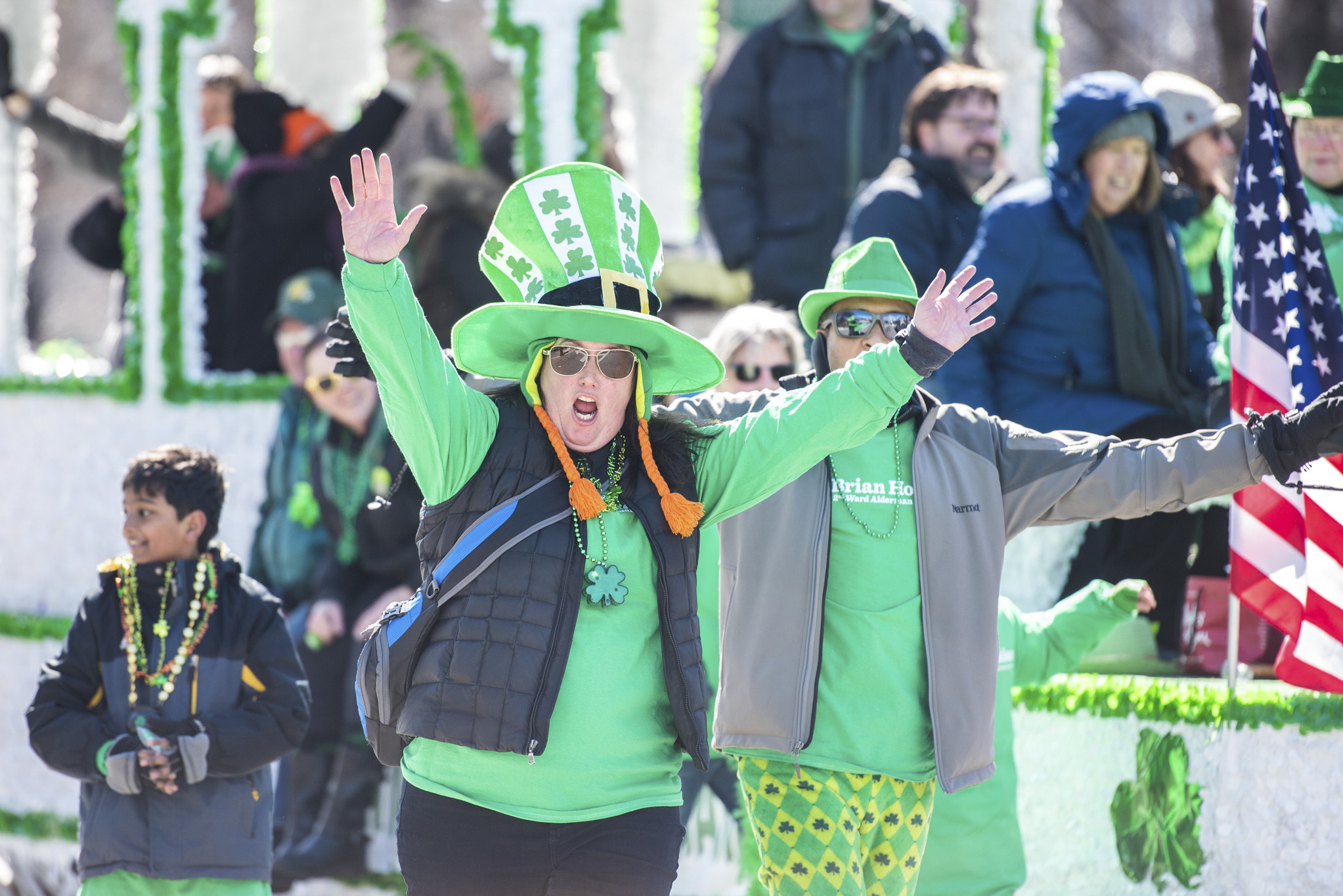 Photos from the Chicago St. Patrick's Day Parade and river dyeing