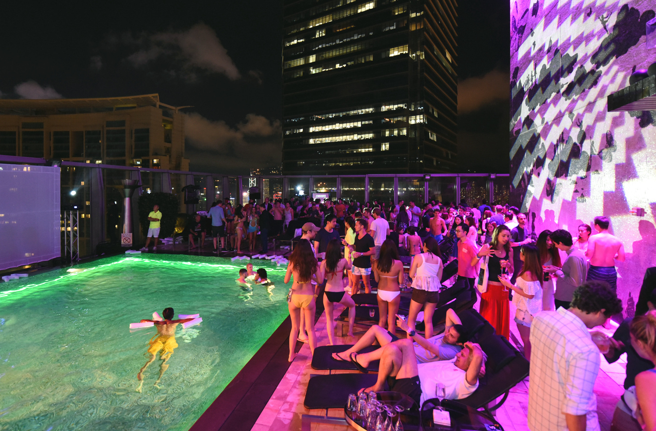 Heat Wave Pool Party Nightlife in Hong Kong
