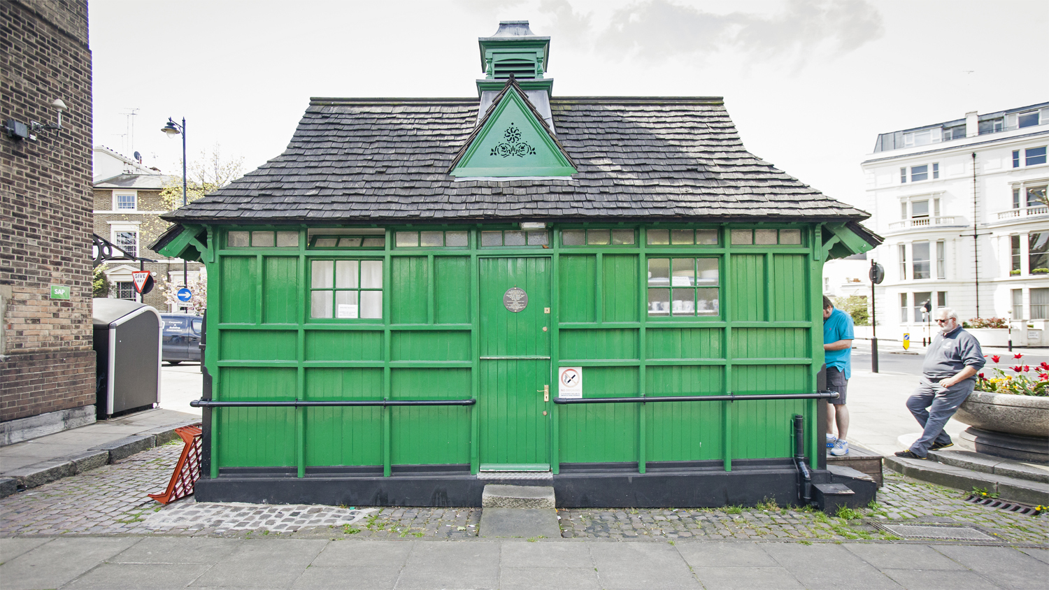 What's inside London's mysterious green huts?