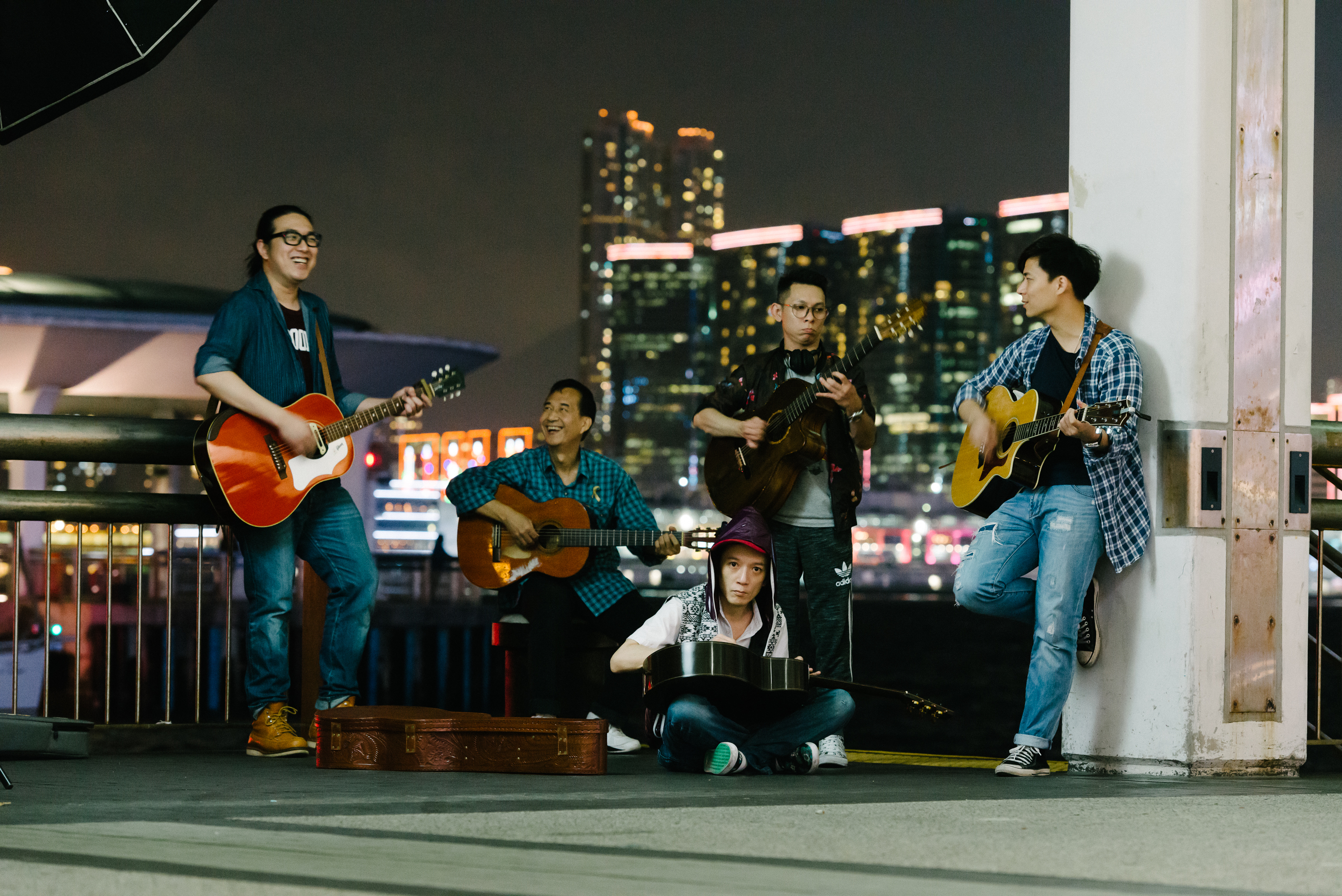 Live from the streets busking in Hong Kong