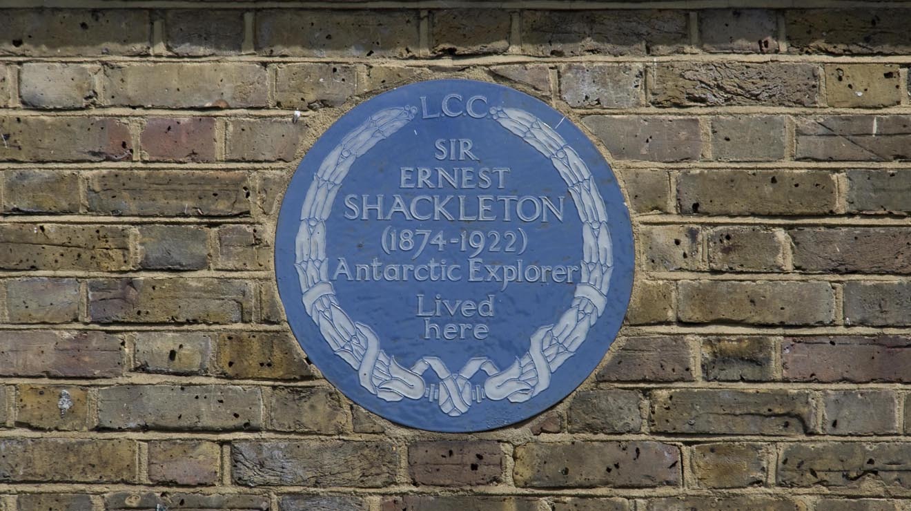 Blue Plaque Sir Ernest Shackleton Attractions in Sydenham, London