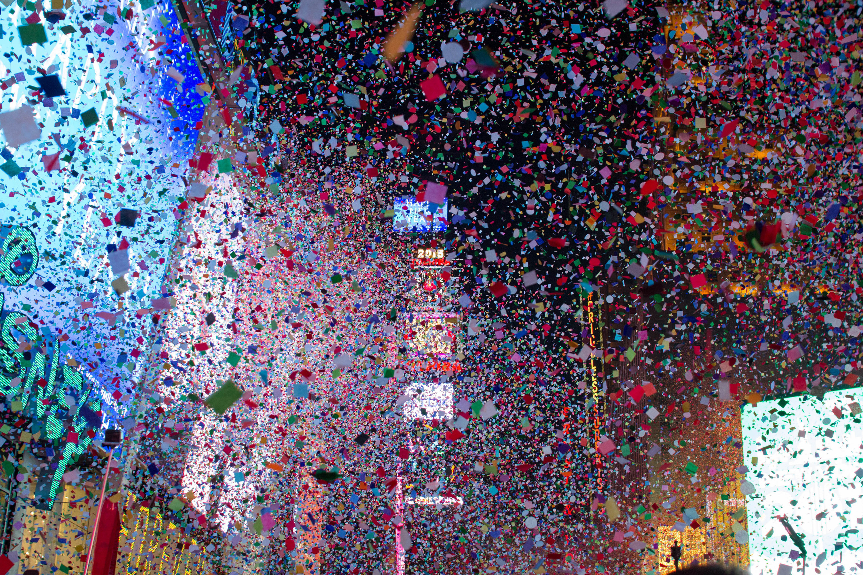 Have your wish rain down with the confetti in Times Square on New Year