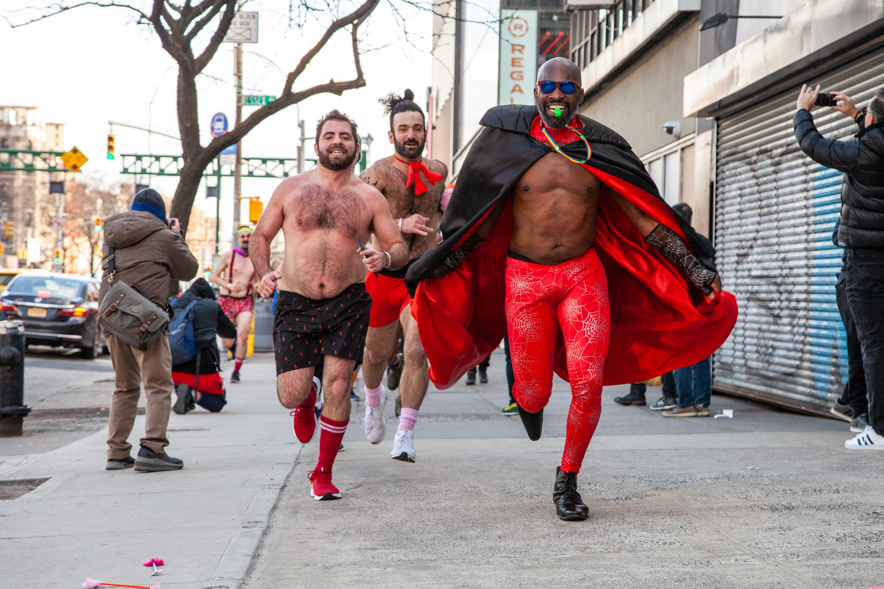 See photos of New Yorkers running in their underwear at this year's