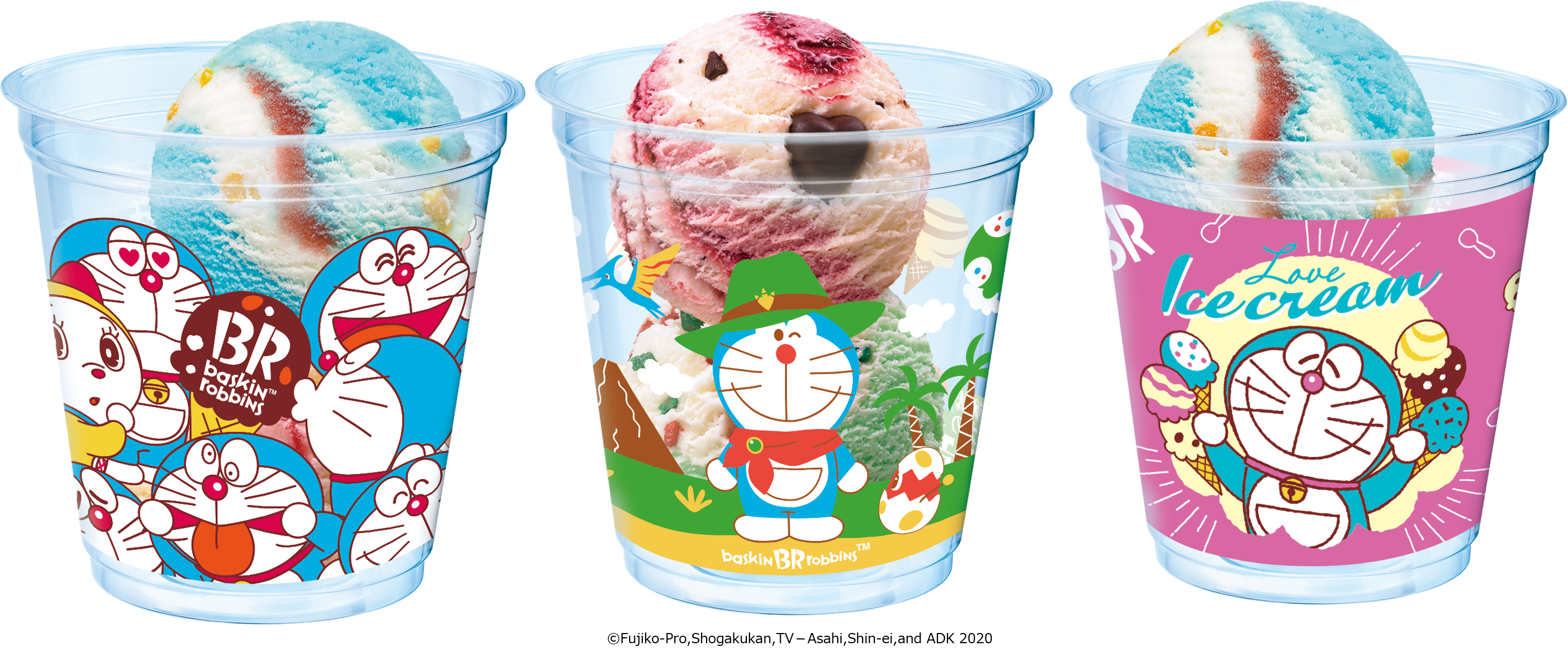 Baskin Robbins in Japan releases Doraemonthemed ice cream and dessert