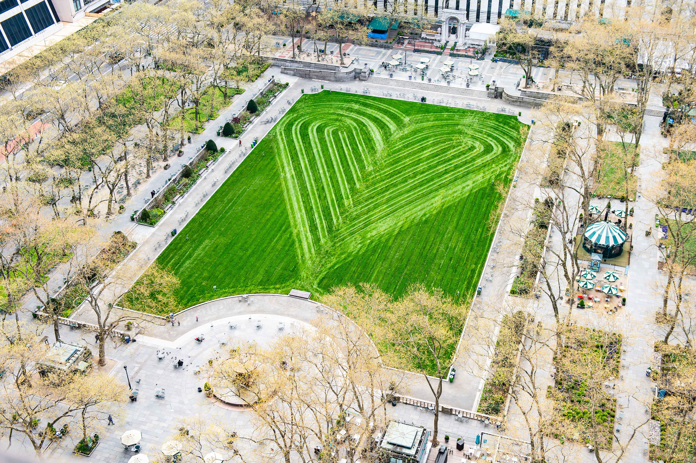 Accordion Festival Bryant Park 2023 The Bryant Park Lawn Was Mowed Into The Shape Of A Heart