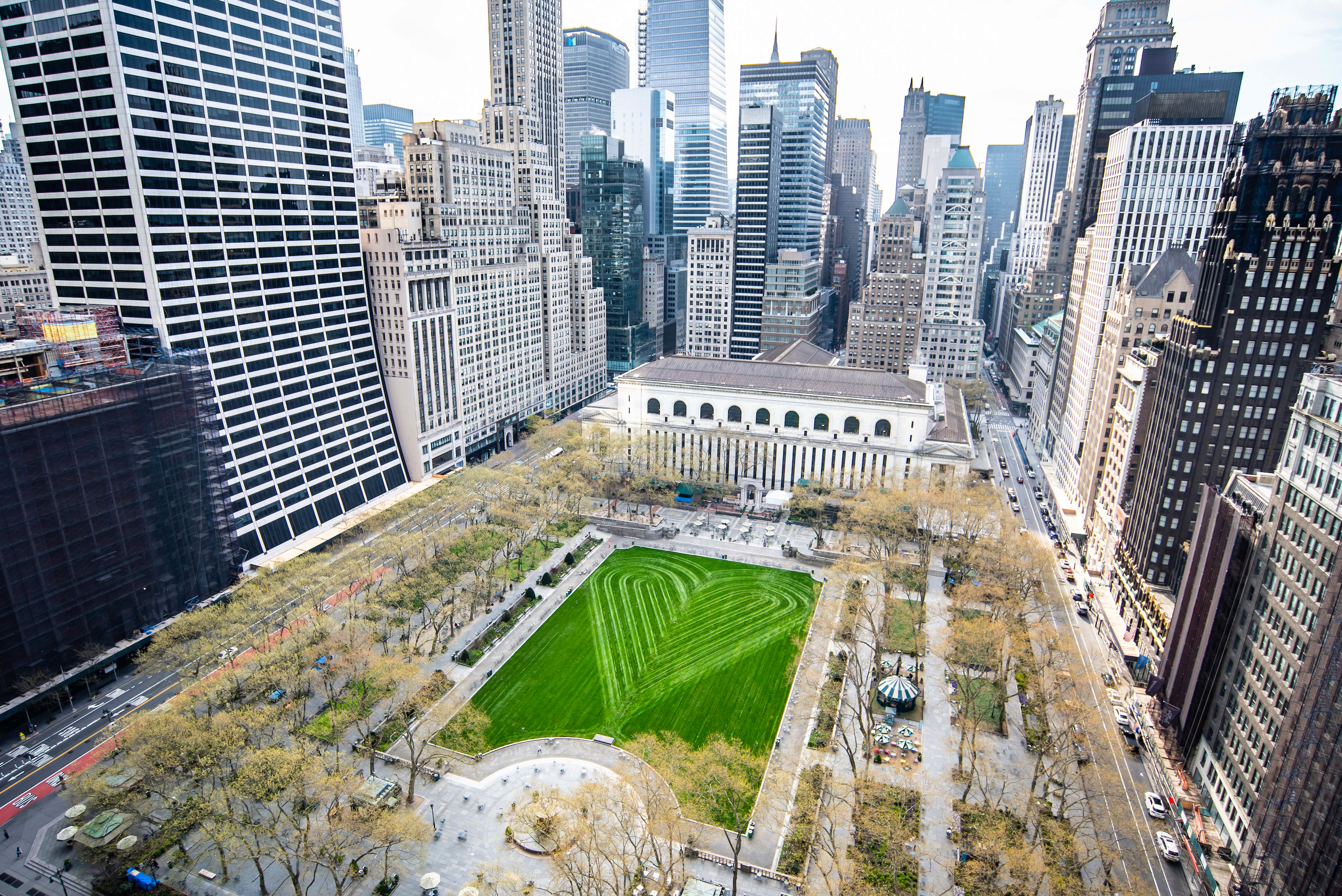 Accordion Festival Bryant Park 2023 The Bryant Park Lawn Was Mowed Into The Shape Of A Heart