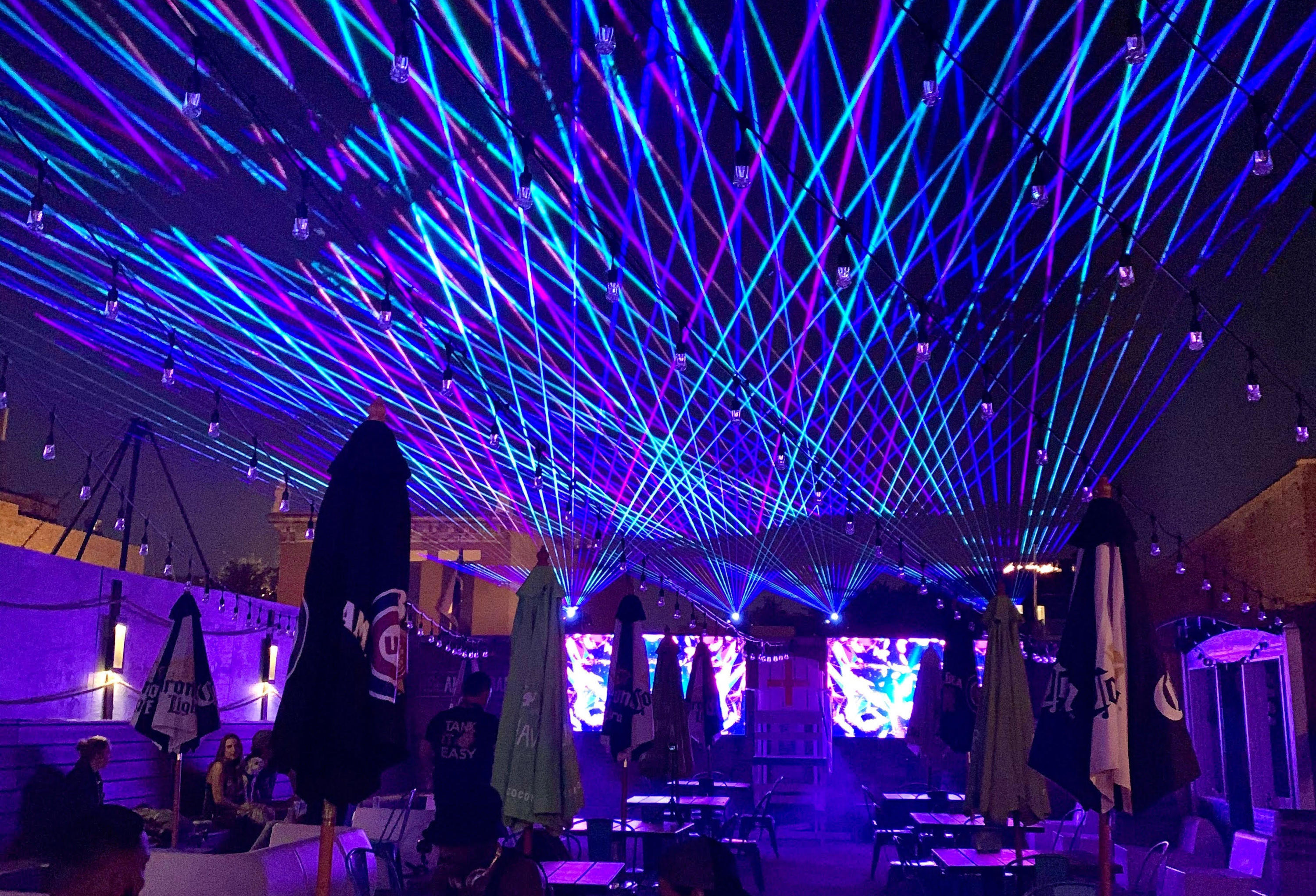 A rooftop bar in Wicker Park is introducing its own laser light show