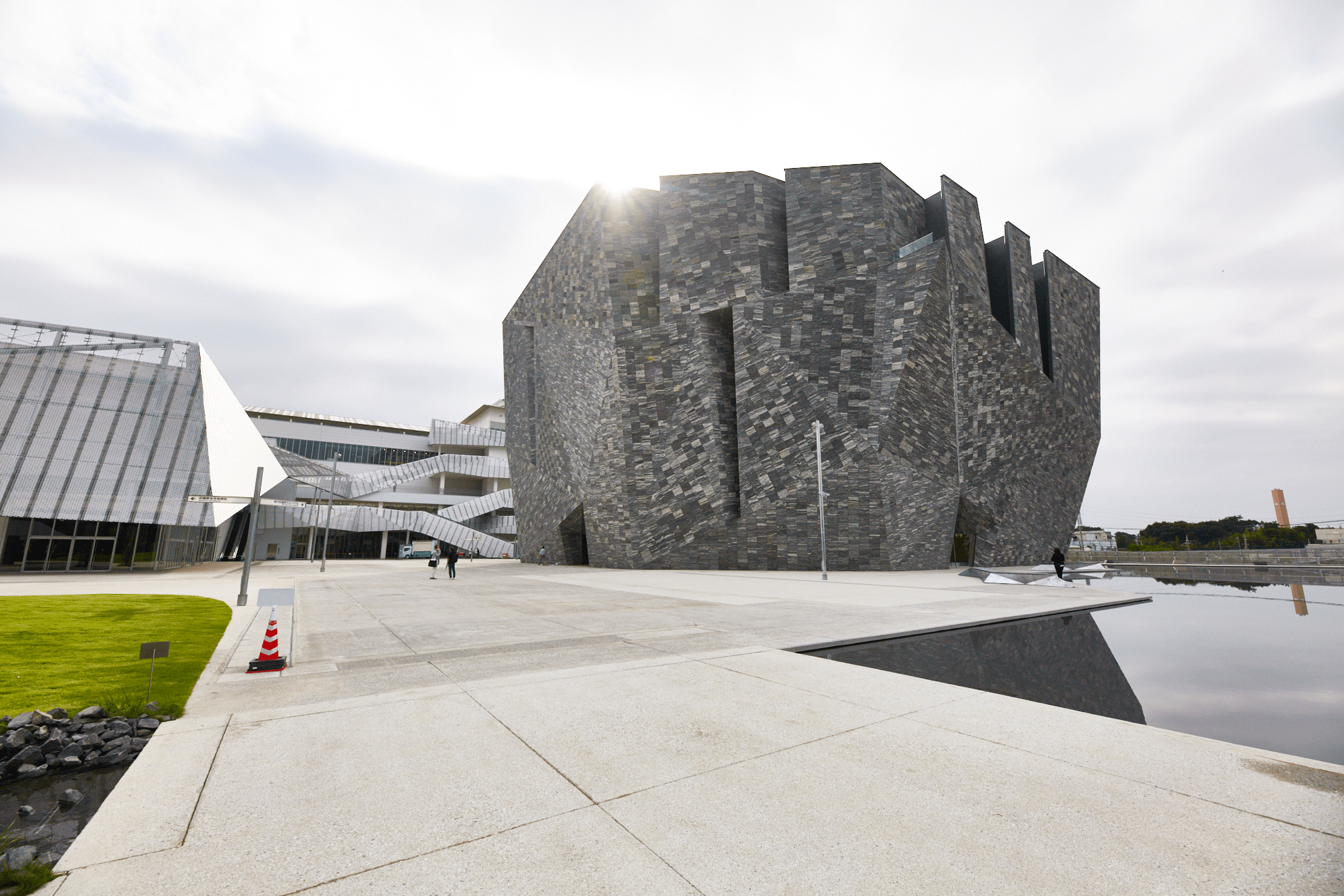 In photos the new Kadokawa Culture Museum is a modern masterpiece