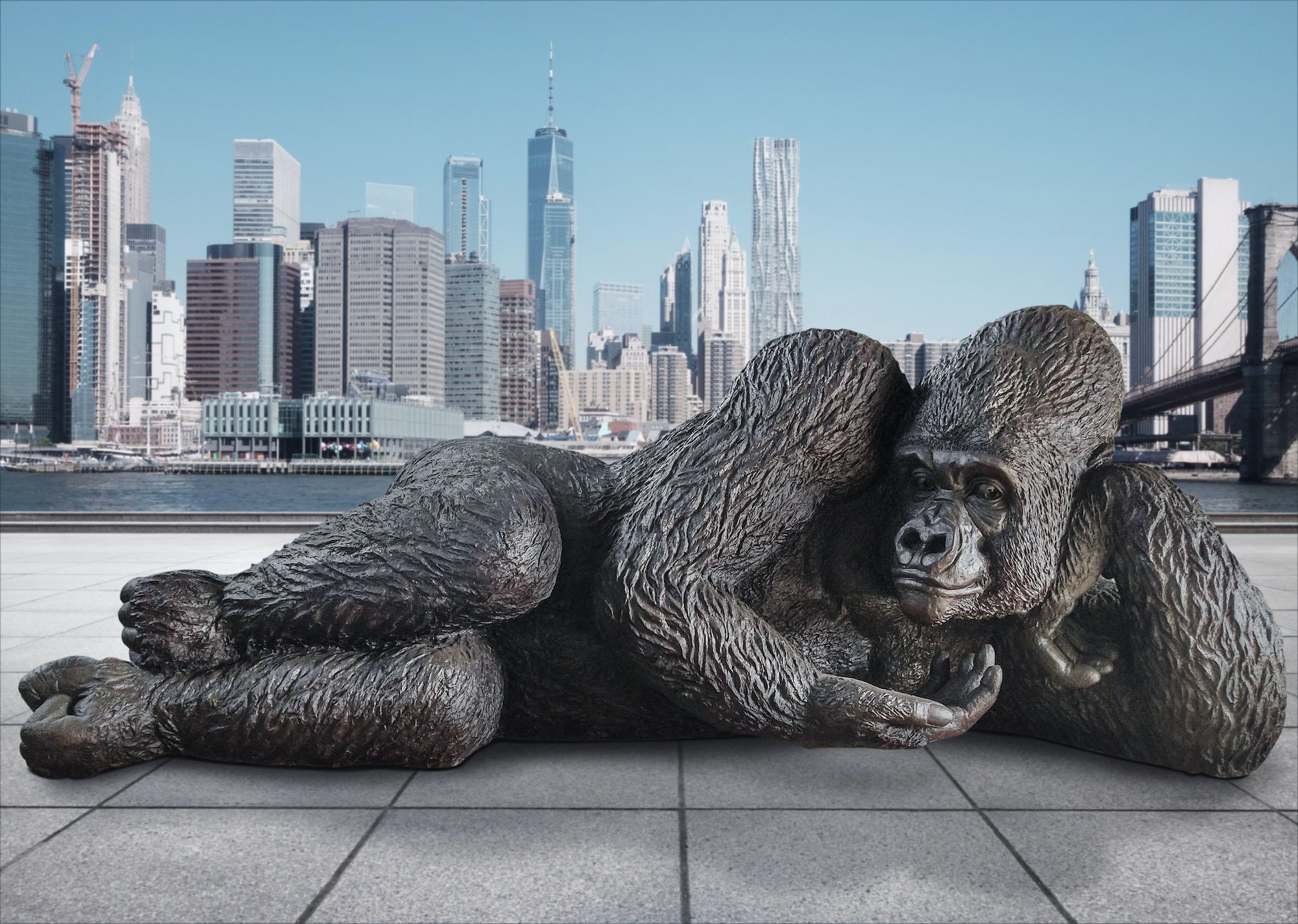 A massive gorilla sculpture is coming to Hudson Yards