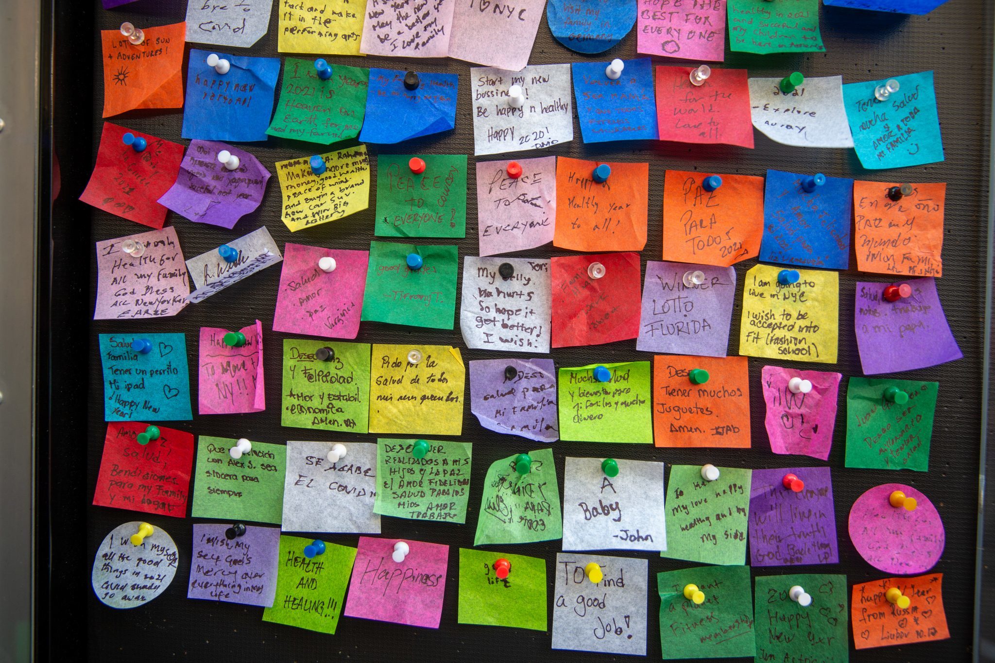 The Times Square Wishing Wall is recording your hopes for 2021