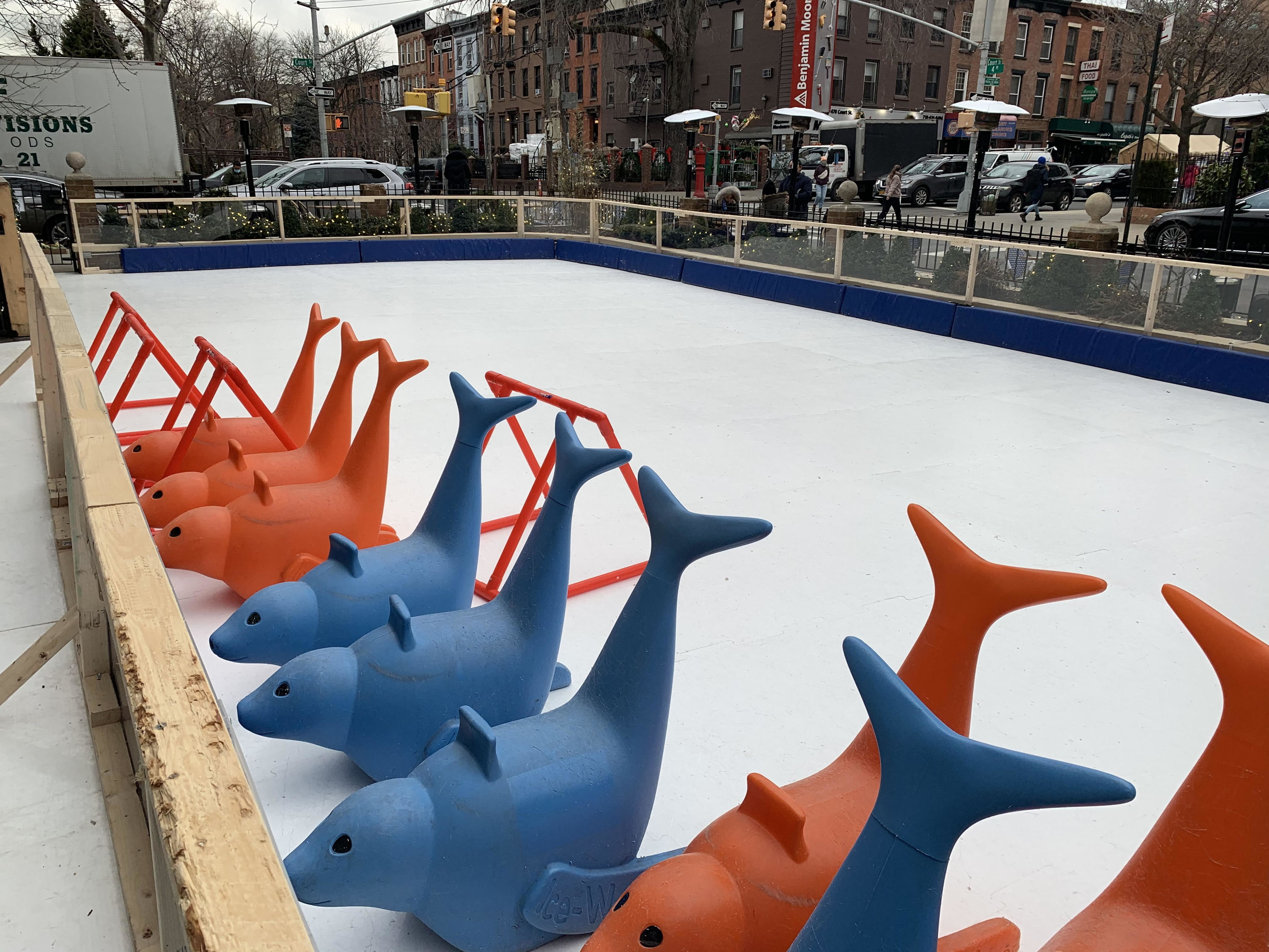 Court Street Tavern just debuted an ice skating rink for kids